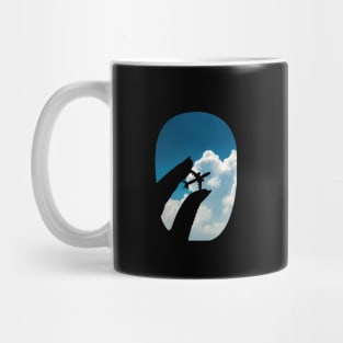 Airplane Window Shadow View Design Mug